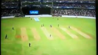 Whole crowd chanting "Dhoni Dhoni"