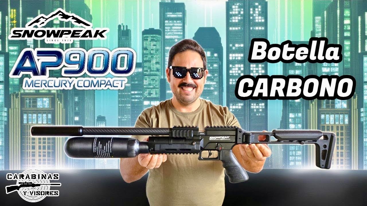 Novedad #snowpeak AP900 Botella Carbono #pcp #carabinas 