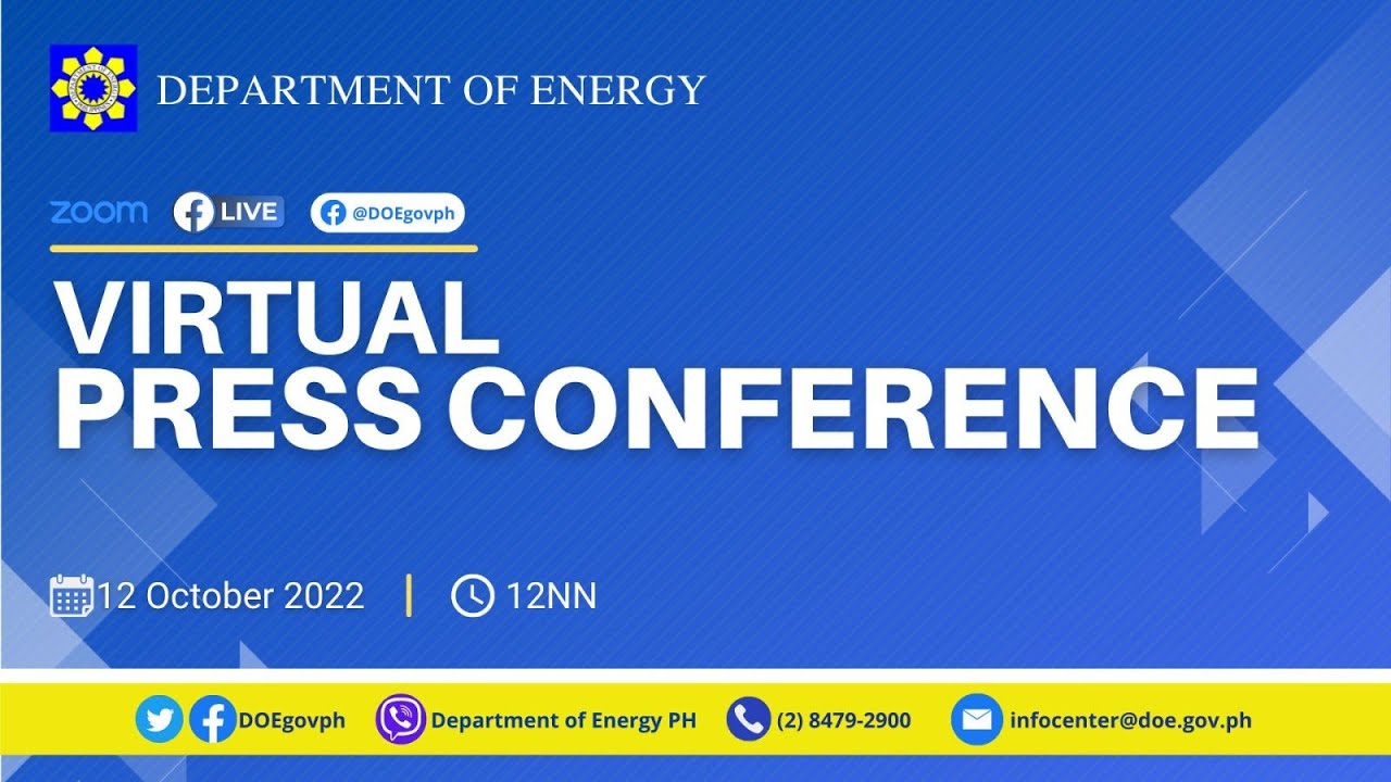 DOE Virtual Press Conference with Secretary Raphael P.M. Lotilla today