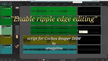 Enable ripple edge editing script for Cockos Reaper DAW