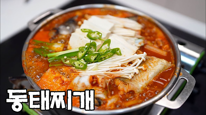 현지인도 줄 서서 먹는다는 얼큰한 동태찌개 끓이기👍 이정도 비주얼은 나와 줘야지!!