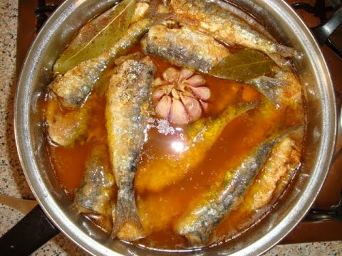 Вкуснейшие сардины в маринаде!Sardinas en escabeche!España.Madrid,.