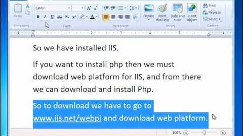 How to install IIS webserver and PHP on windows 7 [www.techedze.com]
