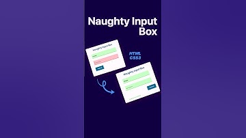 Naughty Input Box #css3 #html5 #js #javascript #webdesign #coding #webui #ux #ui #form