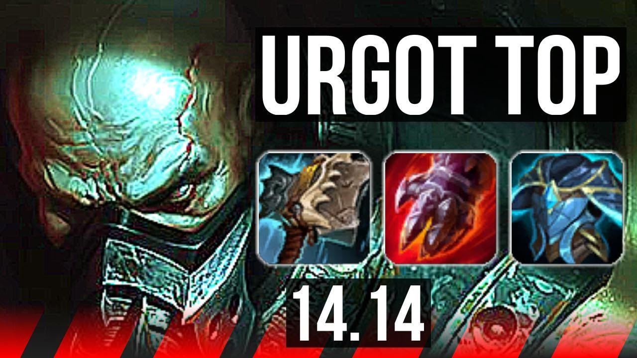 URGOT vs KAYLE (TOP) | Rank 1 Urgot, 6/2/9, 600+ games, Rank 20 | NA Challenger | 14.14