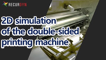 2D simulation of the double-sided printing machine