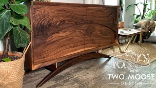 Building a Mid Century Modern Credenza, TV Stand, Media Console / How to / Woodworking