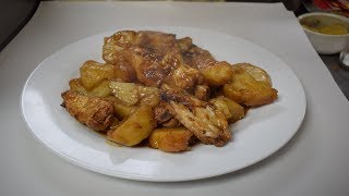 chicken wings with potatoes