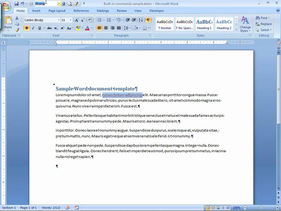 Using VBA to Control Built-In Commands in the 2007 Office System