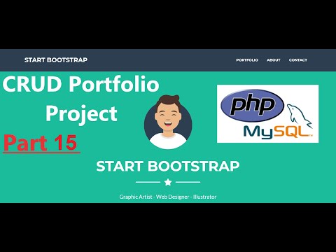 HTML CSS Bootstrap Template PHP CRUD MySQL Database -  edit page select record