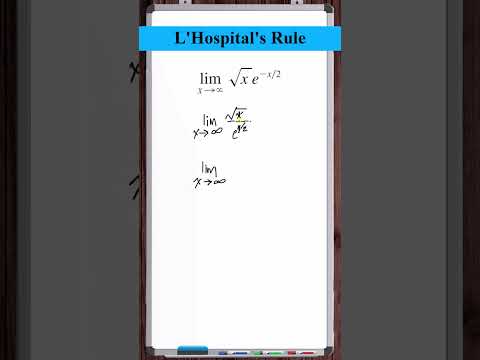 L'Hospital's Rule |