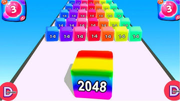 TikTok Gameplay Video 2023 - Satisfying Mobile Game Max Levels: Teeth Shield Ball Run 2048 Update