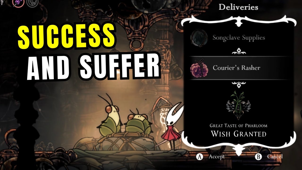 Courers Rasher Silksong – Success and Suffer | Courier’s Rasher Quest Complete! - YouTube