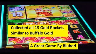 Rocket Rumble Slot! Colossal Win! Collected all 15 Gold Rocket! bluberi Game screenshot 5