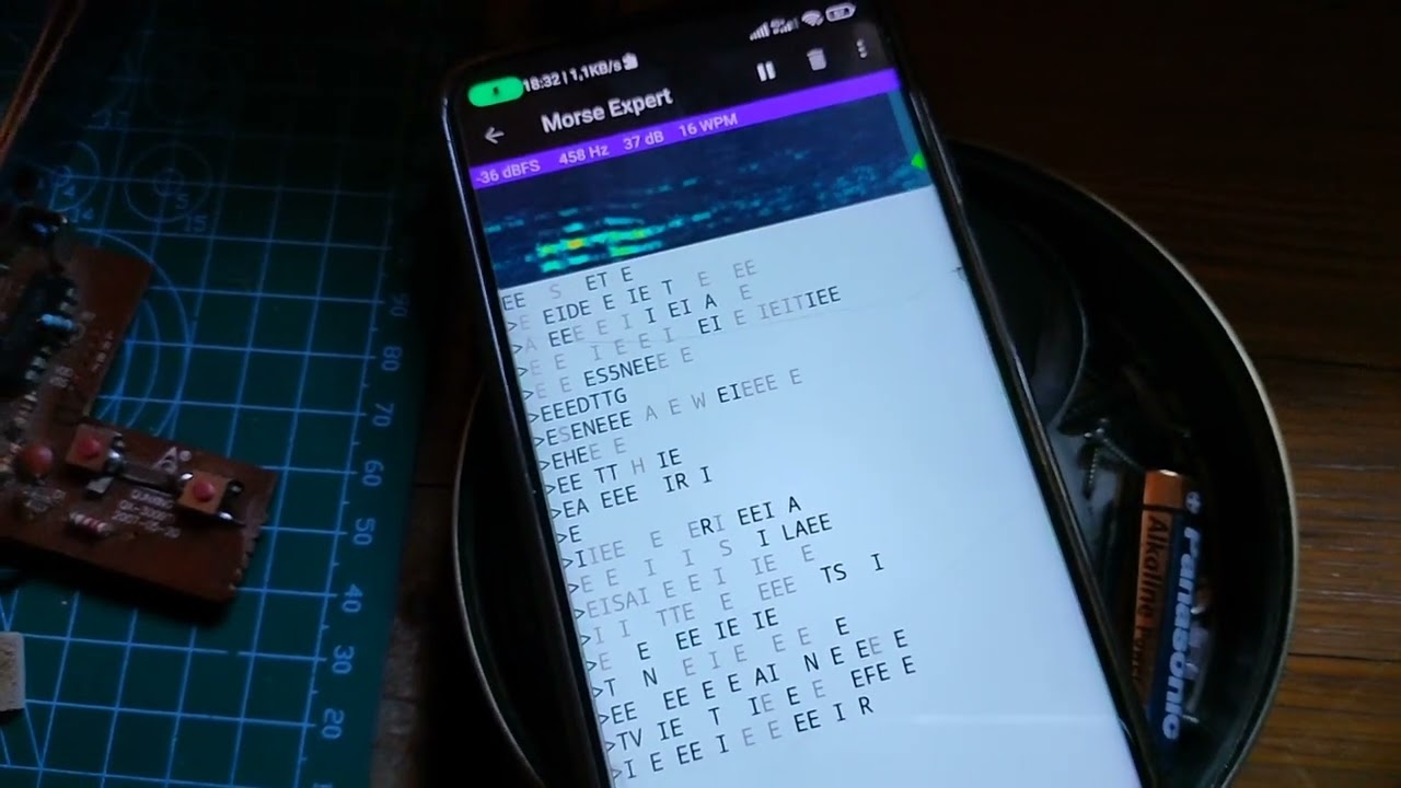 CB 27mhz Receiver Strange Morse code transmission