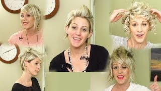 5 WAYS TO STYLE SHORT HAIR // Youtube hairstyles screenshot 5