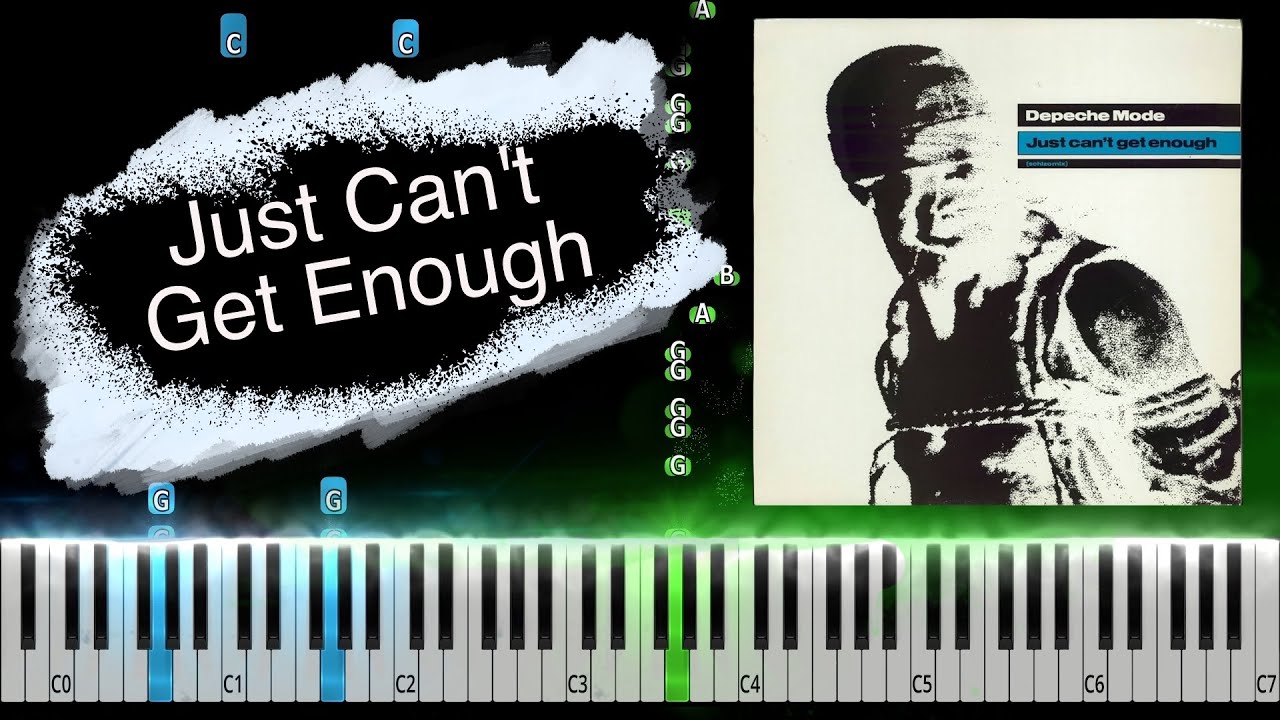 Depeche Mode - Just Can't Get Enough Piano Tutorial
