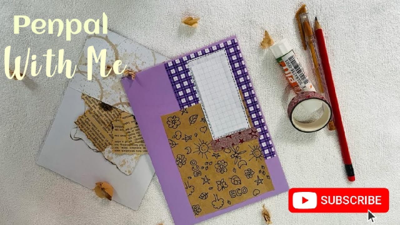 Penpal with me #01 | Flipbook folder | Vintage theme