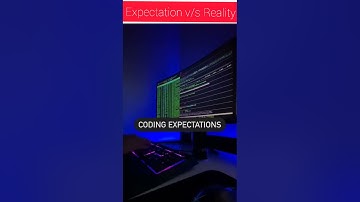 Coding - Expectation vs Reality | Programming - Expectation vs Reality #Shorts
