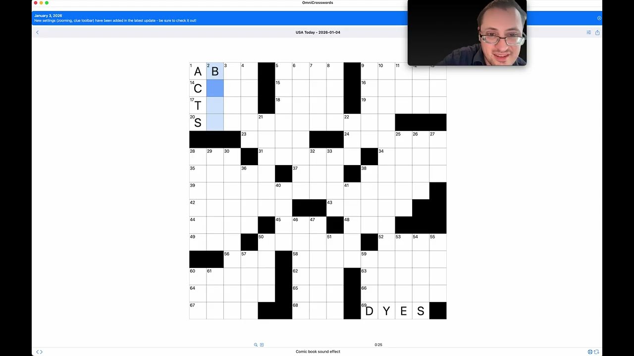 Кроссворд USA Today 04.01.2026 | Полный ответ