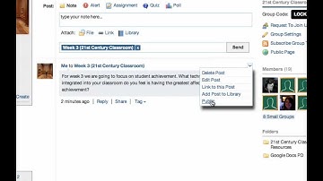Edmodo Manage a Post Tutorial