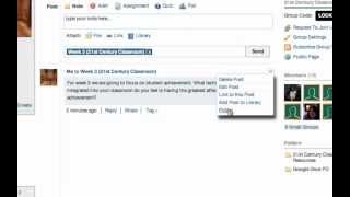 Edmodo Manage a Post Tutorial