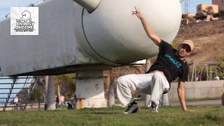 Two Legged Swipe (bboy moves by Fenix) Energy Angels 2013