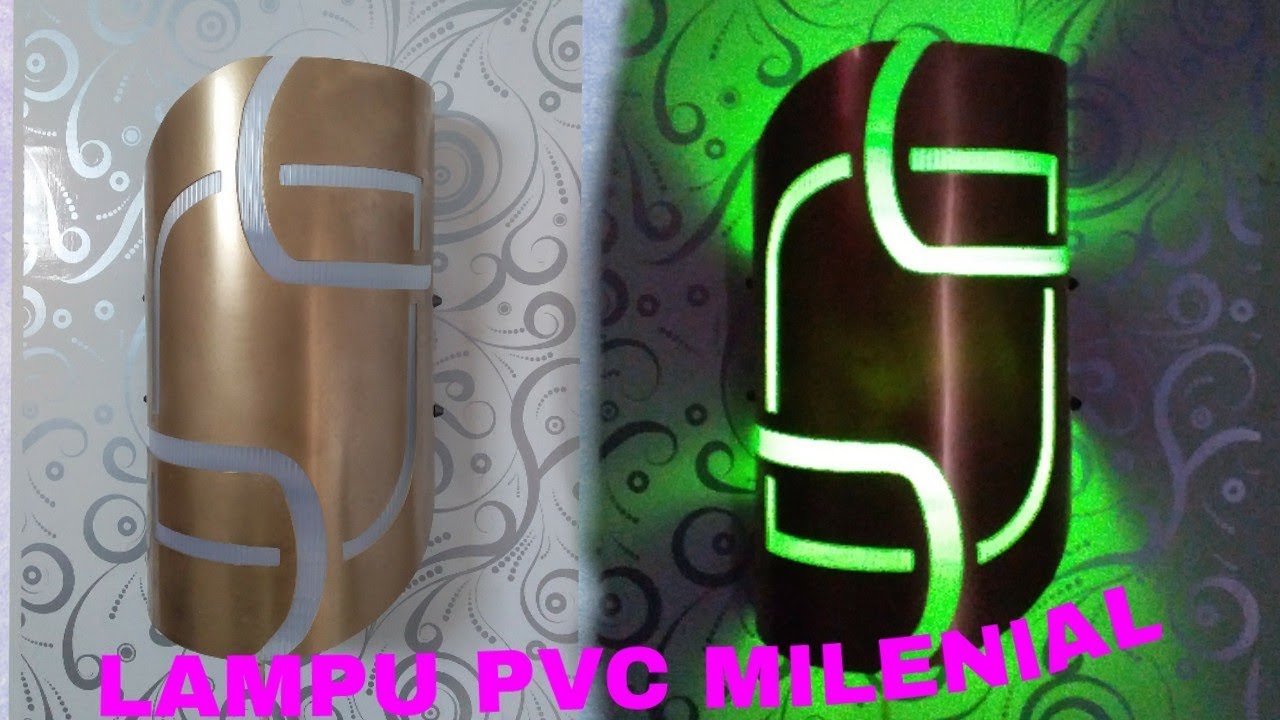 Lampu hias pipa paralon milenial YouTube