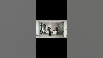 Frameless glass movable partitions #movablepartition #partitionwall