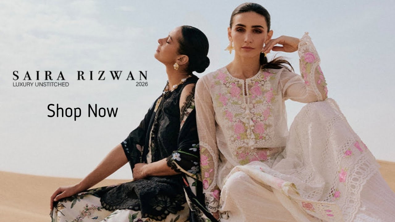Saira Rizwan Luxury Lawn 2026 | Saira Rizwan Joolie Unstitched Luxury Lawn