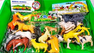 Unboxing Farm Animal Toys & Building a Beautiful Mini Farm | ASMR