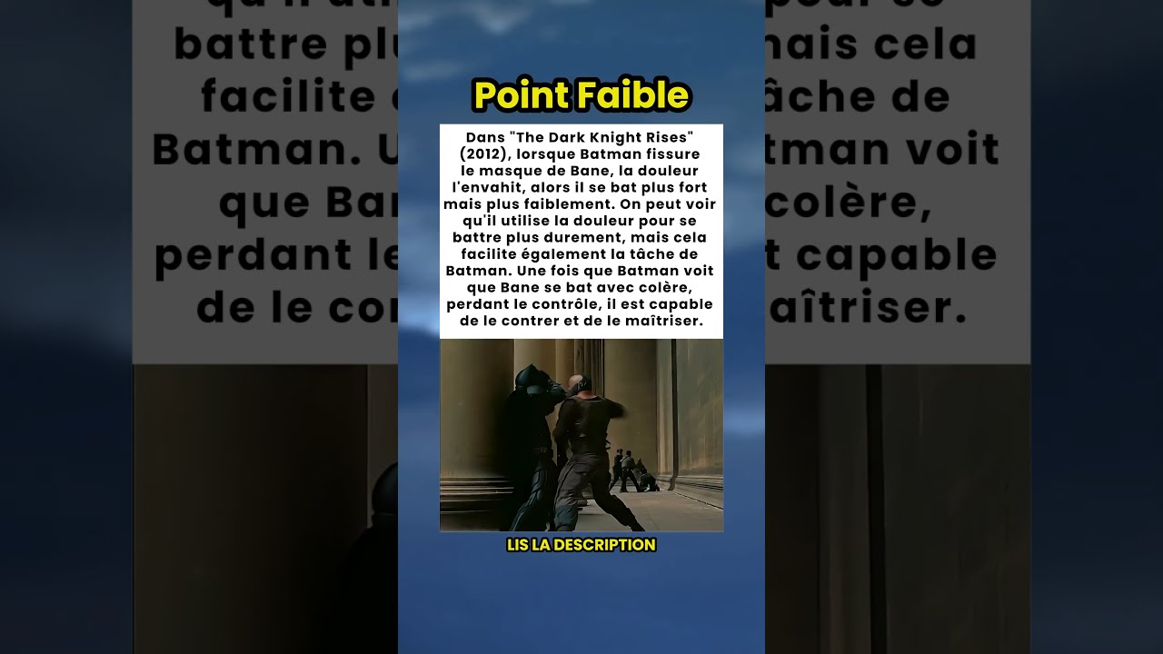 Le Secret Derri Re Masque De Bane Dans Batman 