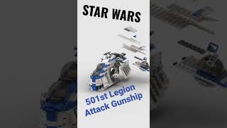 STAR WARS | 501st Legion Attack Gunship | LEGO Speed Build | 75280 | 75309 | 75021 | Clone Troopers