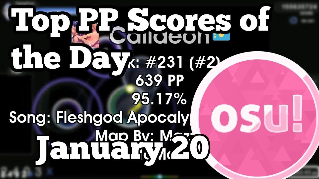 [osu!] Top Ranked PP Plays of January 21 |  SWAGGYSWAGSTER, Andrej, Saymel, [Karcher], Cal