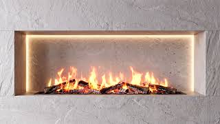 Modern Luxury Fireplace Ambience for TVs • 10 Hours of Warm Crackling Fire Sounds & Soft Backlight screenshot 4