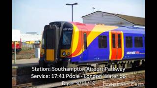 South West Trains Class 450 Onboard Announcements @TheLuigifan007
