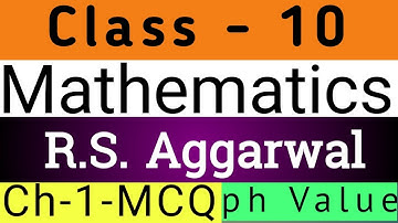 R S Aggarwal chapter1 MCQ