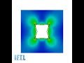 Optimal hole shape in a plate subjected to shear