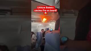 Lithium Battery Catches Fire On Board China Flight