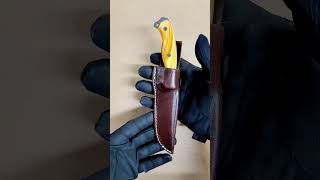 Azula Gun Holsters Custom Leather Belt Knife Sheath For Busse Combat Public Defender INFI Knife