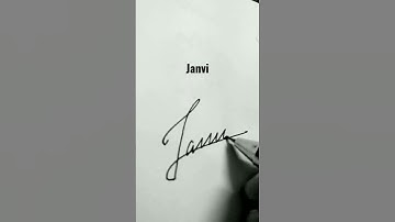 make janvi signature ❤️/by #signaturestyle