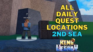 All Daily Quest in King Legacy 2nd Sea | Daily Quest King Legacy Sea 2