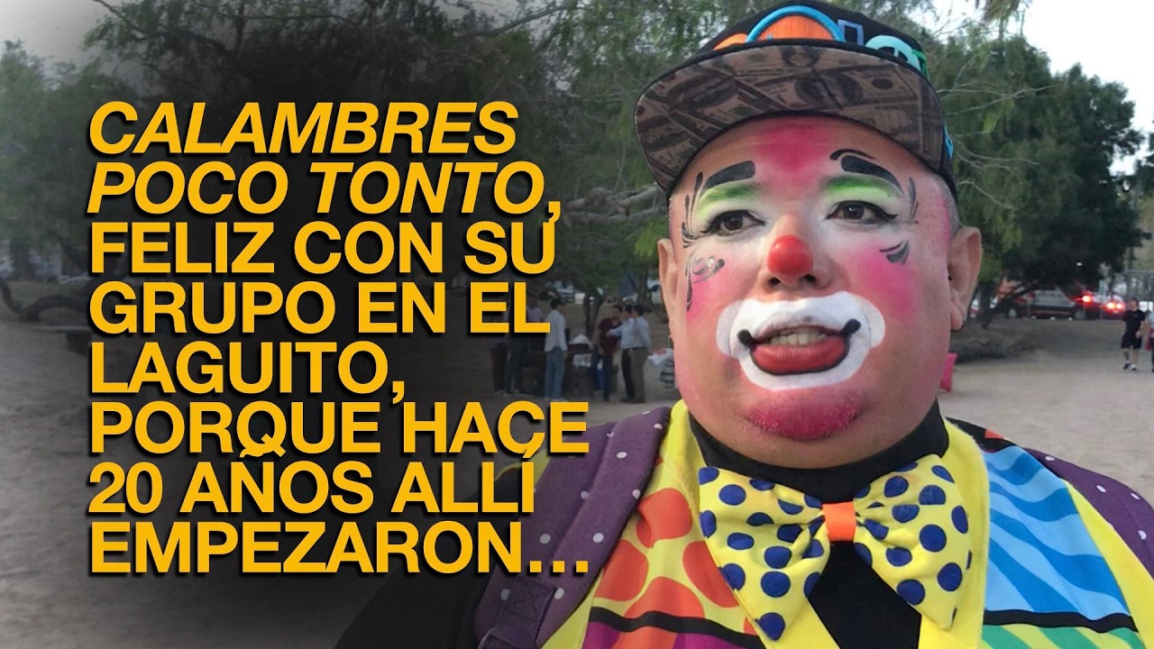 CALAMBRES POCO TONTO, FELIZ CON SU GRUPO EN EL LAGUITO, PORQUE HACE 20 AÑOS ALLÍ EMPEZARON…