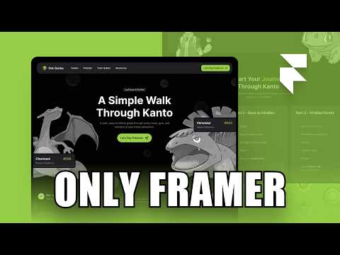 I Built A Full Website Using Only Framer