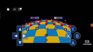 I'm playing as Ray Tails in Blue Sphere (Roblox)