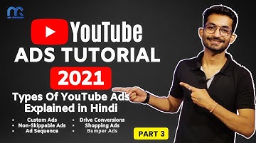 #3 Types Of Youtube Ads | YouTube Video Advertising Formats Explained in Hindi 2021 | Youtube Ads