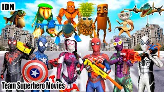 🕷️Pertarungan EPIC! TIM SPIDER-MAN vs Tim Brainrot 🔥 | Kisah Superhero Seru!