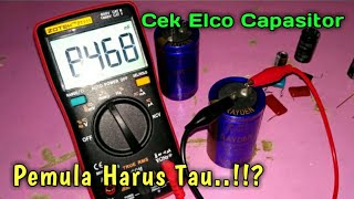 Cek Elco Capasitor pakai tester digital || cara tes elco capasitor bagus atau tidak pakai multimeter