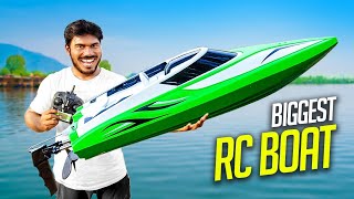 Biggest RC BOAT Unboxing and Testing | Mad Brothers