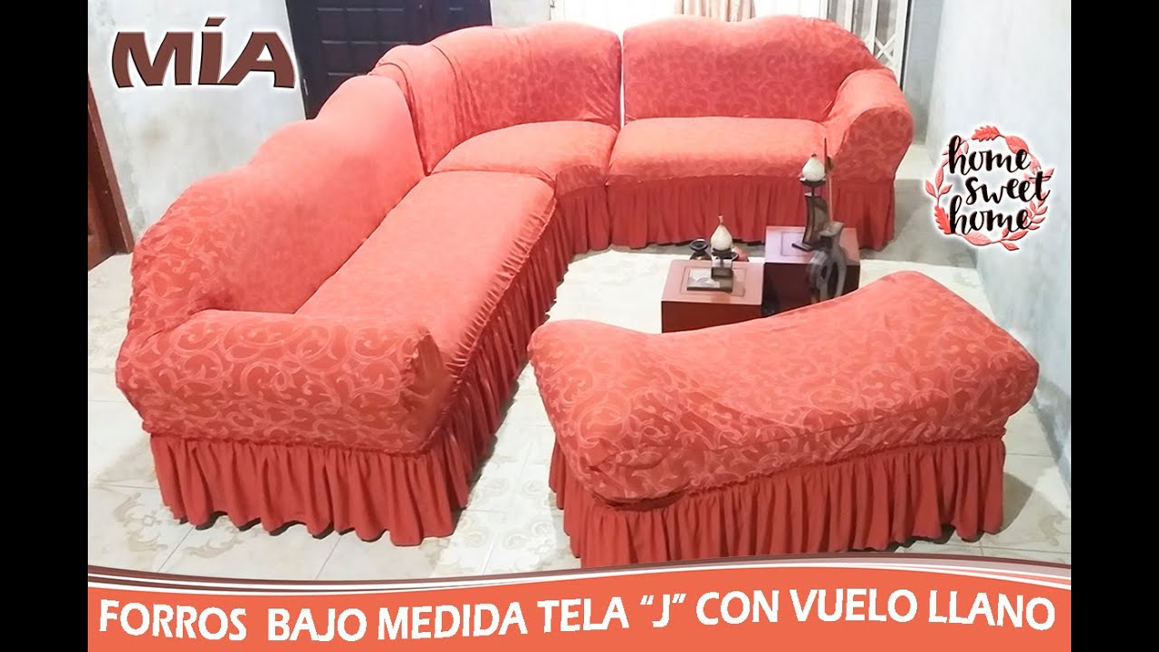 para Muebles en L y Diván tela Terracota YouTube